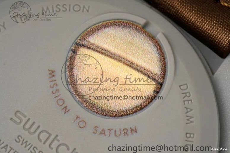 0427 Speedmaster Misson To Saturn 1:1 Best Edition Beige Dial On Nylon Strap Quartz Casual 7861